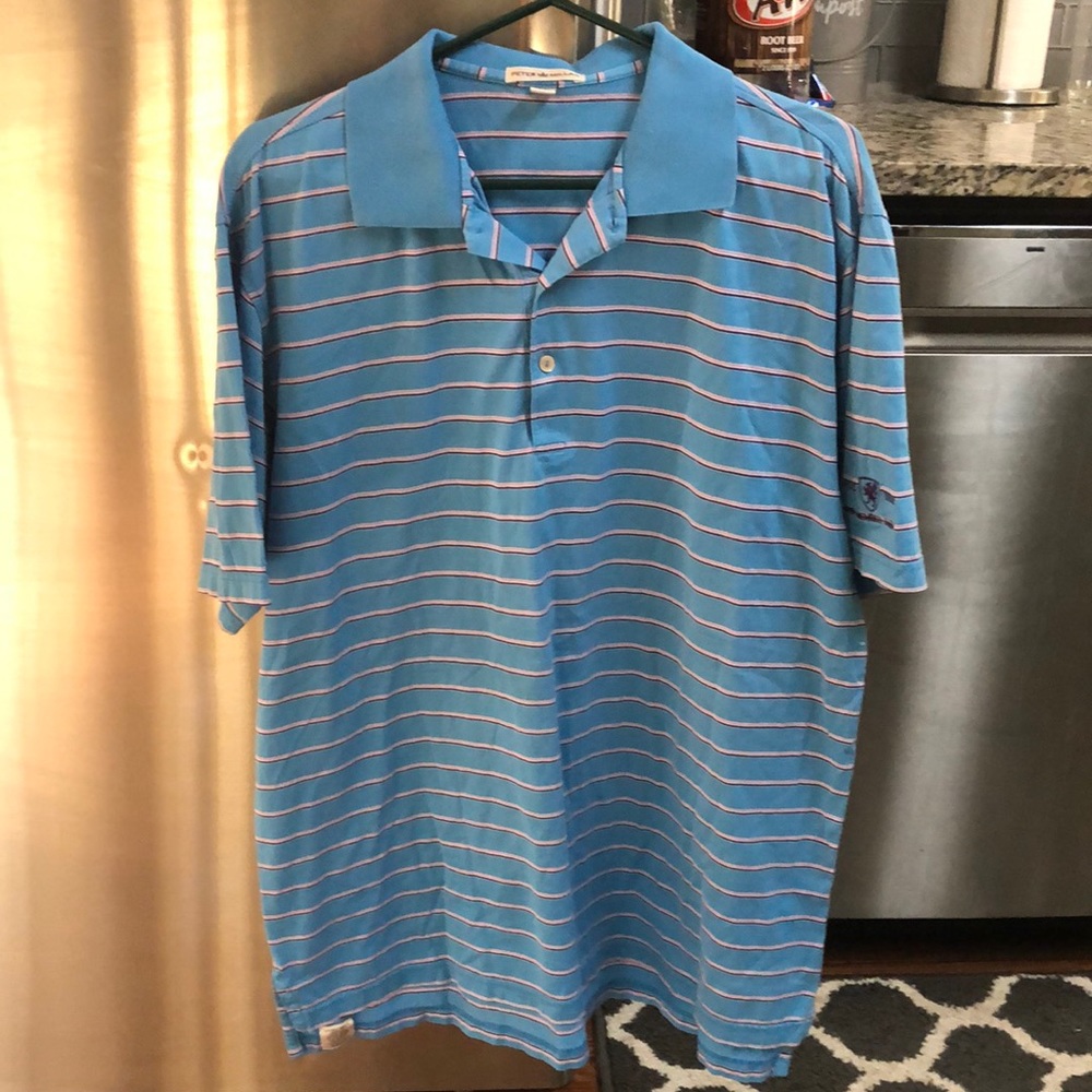 Peter Millar short sleeve polo style size large men’s